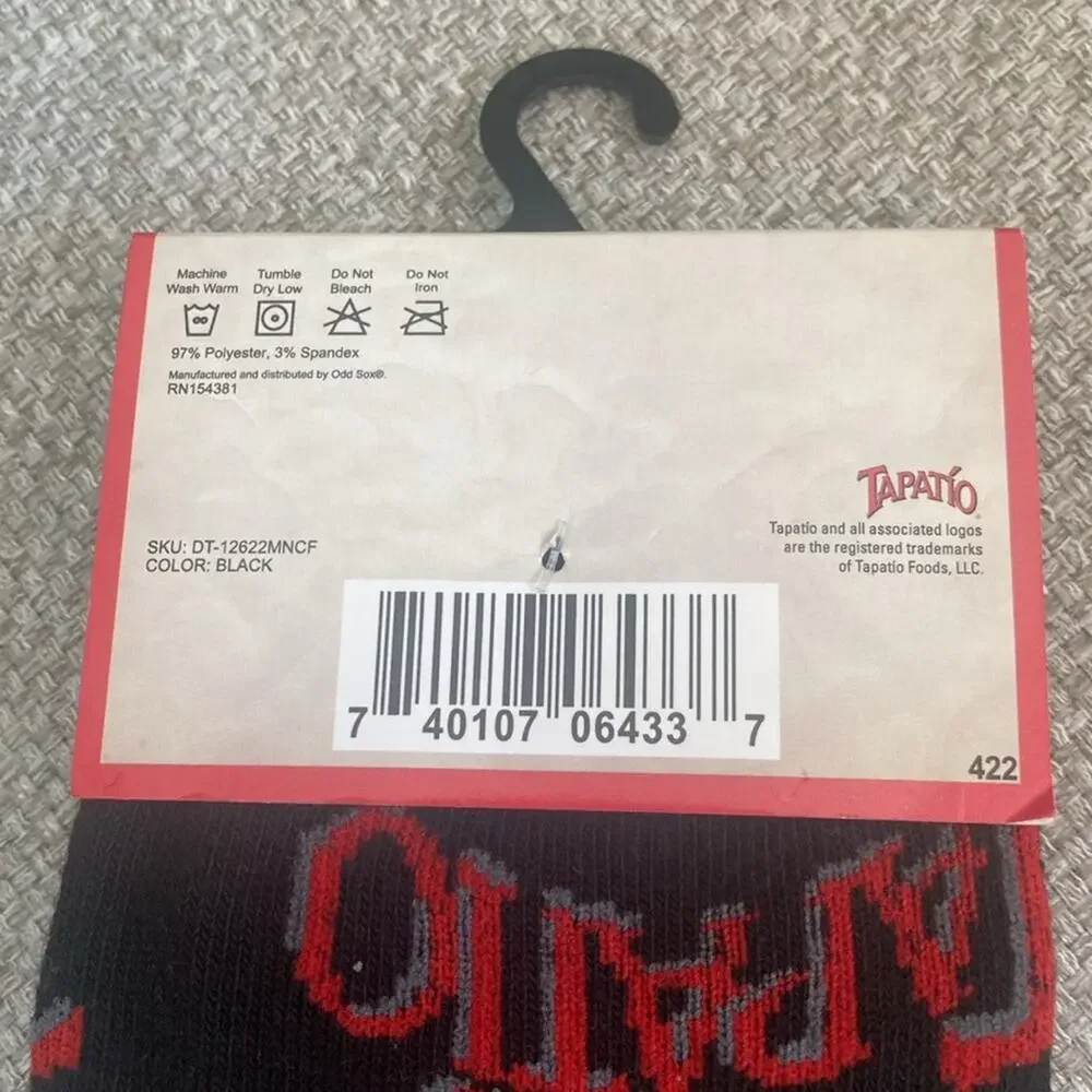 Tapatio Salsa Picante Hot Sauce Print Socks